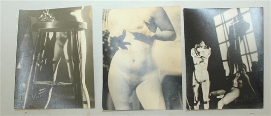 Jean Straker (1913-1984). A collection of thirty nine photographs of nudes from the Femina Library, each 4.75 x 3.75in.